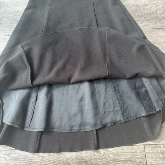 Tobias Black V Neck Sleeveless Fit and Flare Dress Made in Canada - Picture 9 of 15